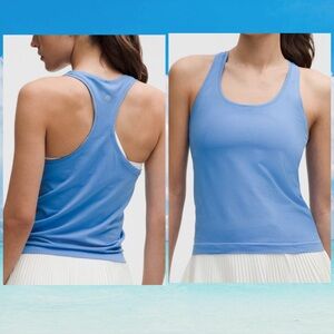Lululemon Swiftly Tech Racerback Tank Top 
Pool Party blue size 6 NWT
